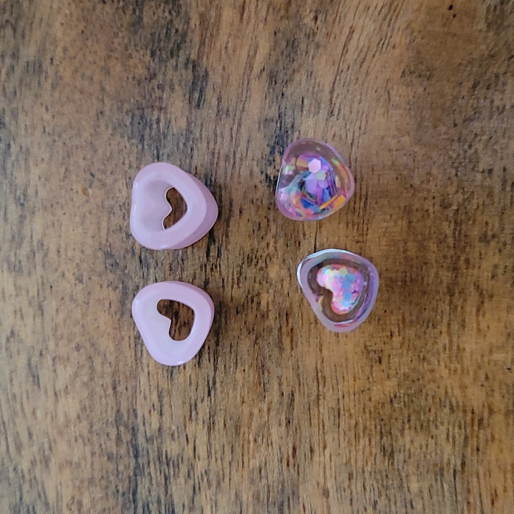 0G Heart Shaped Tunnels/Plugs Ear Body Jewelry